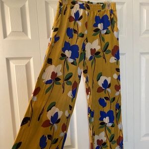 Colorful flower print pants with pockets - Lulus